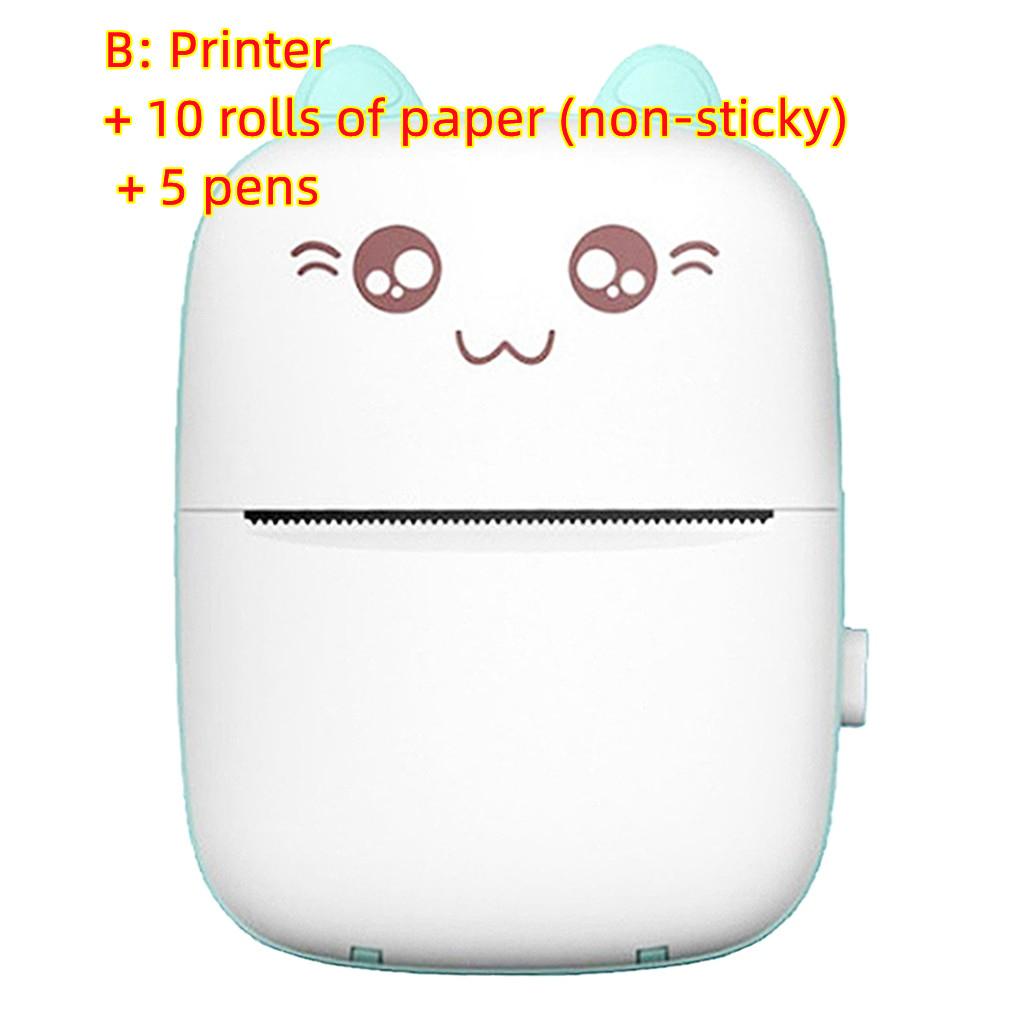 Mini Printer Portable Mini Bluetooth WiFi New Wrong Printer Mobile Phone Photo Title Note Hot Print Pocket Student Error Label Printer 33
