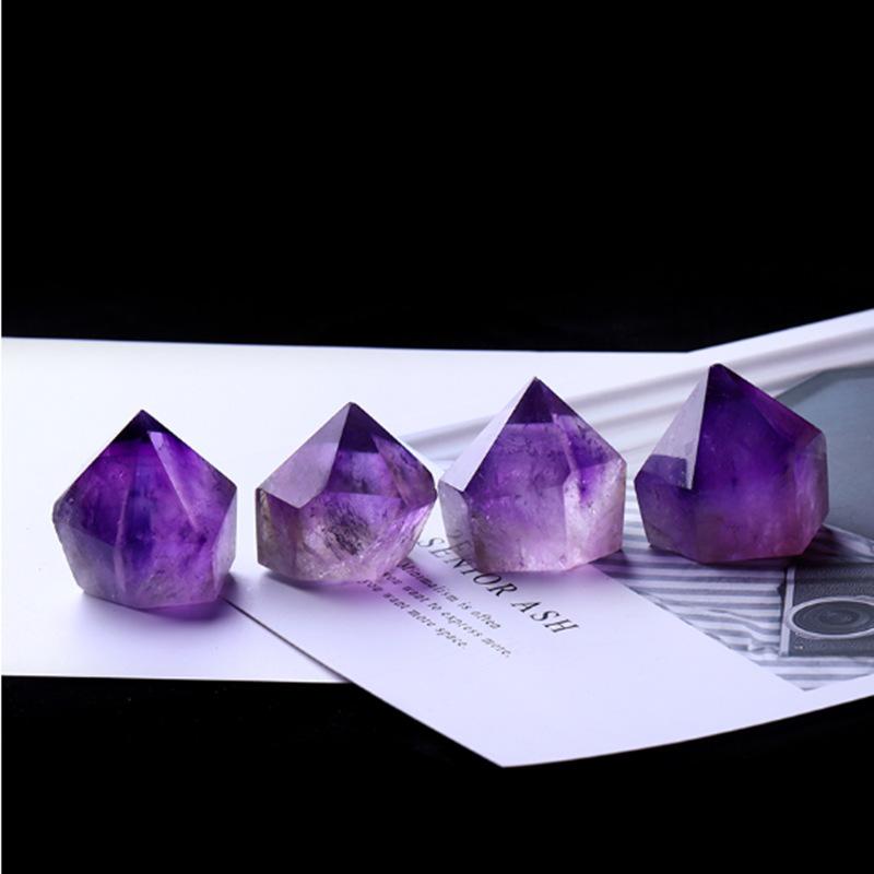 Six Sided Single Pointed Ornaments Rough Polished 3