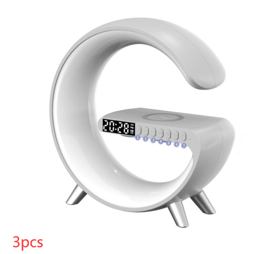 New Intelligent G Shaped LED Lamp Bluetooth Speake Wireless Charger Atmosphere Lamp App Control For Bedroom Home Decor 9