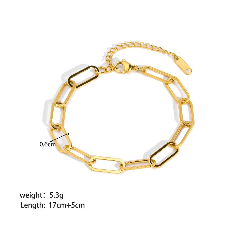 Stainless Steel Ornament Bracelet Female 16