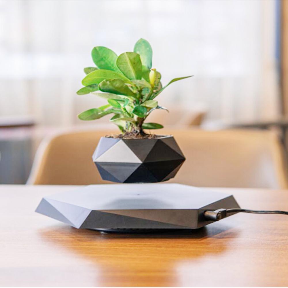 Floating Magnetic Levitating Flower Pot Bonsai Air Plant Pot Planter Potted For Home Office Desk Decor Creative Gift 4