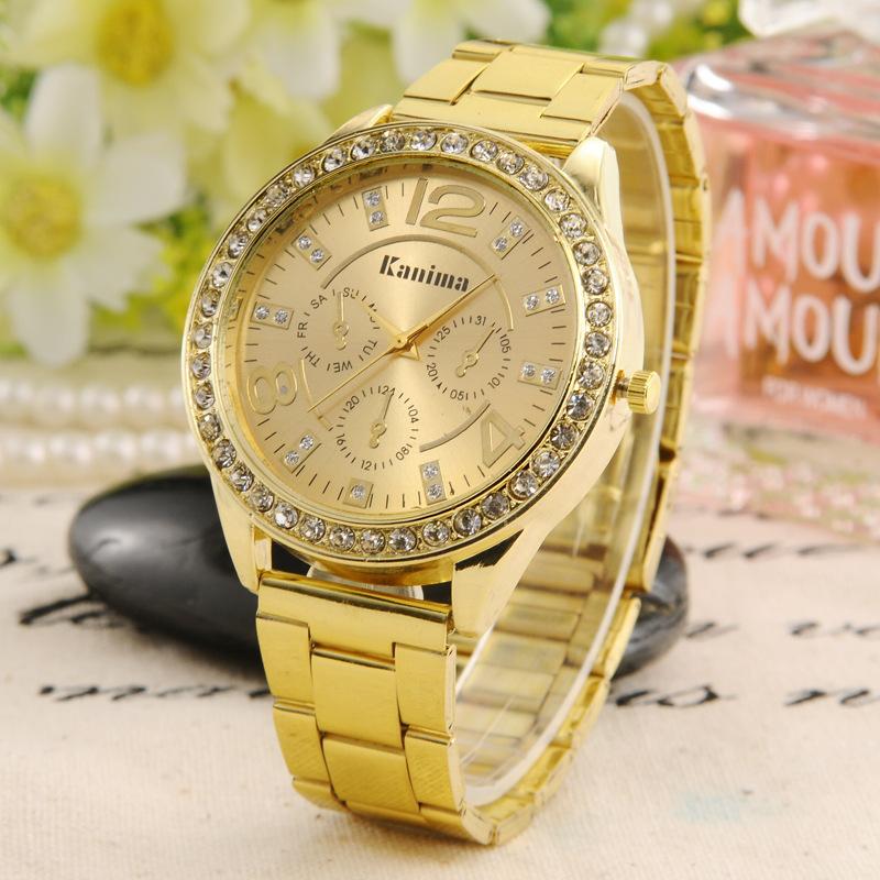 Relogio Feminino New Brand Kanima Crystal Casual Quartz Watch 4