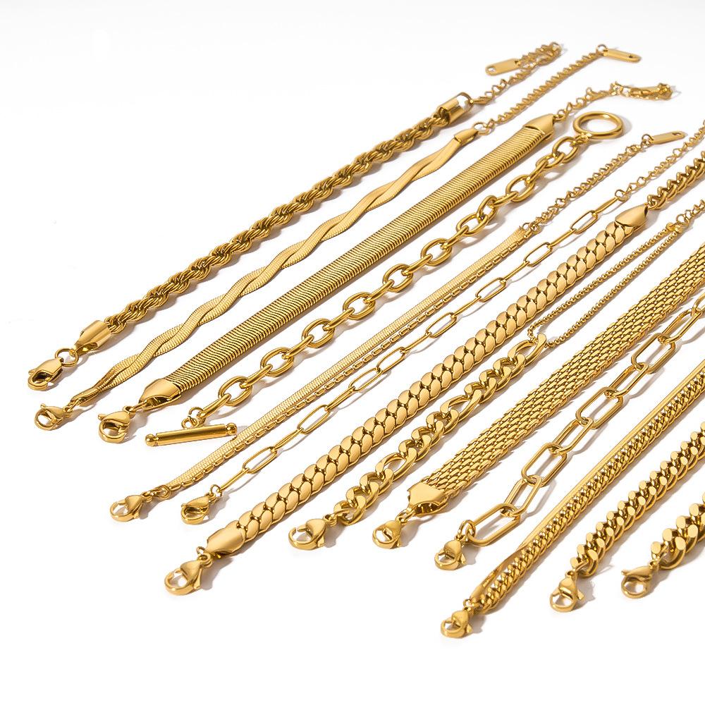 Stainless Steel Ornament Bracelet Female 20