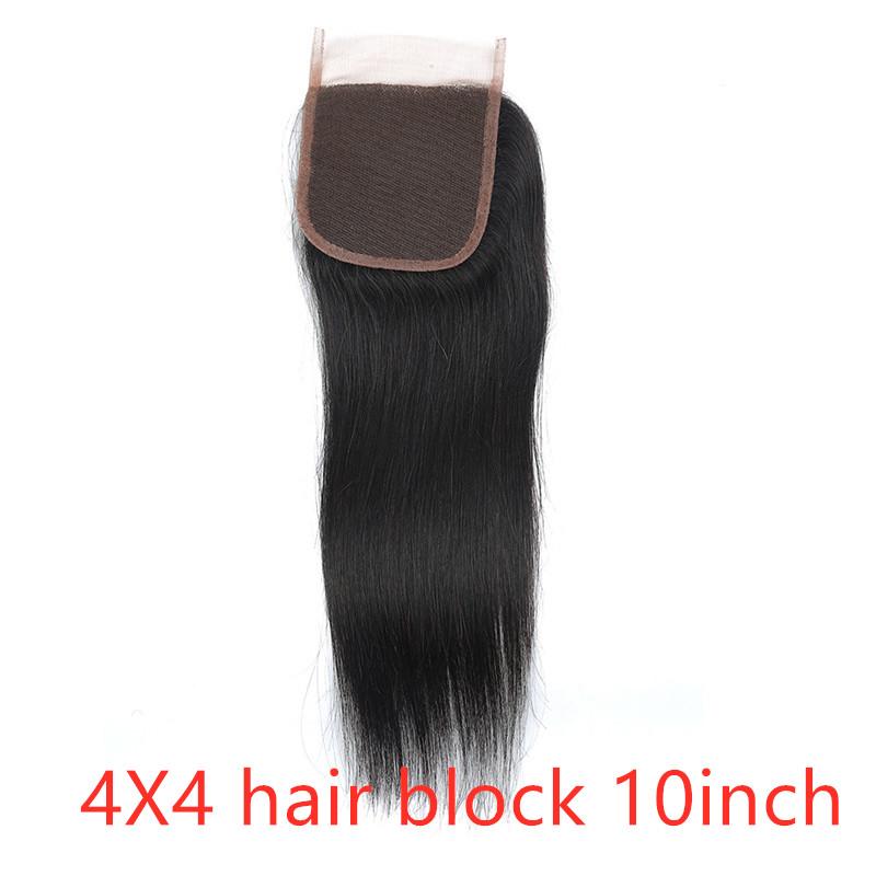 Real human hair straight wave human hair hair curtain natural color wig hair extension 6