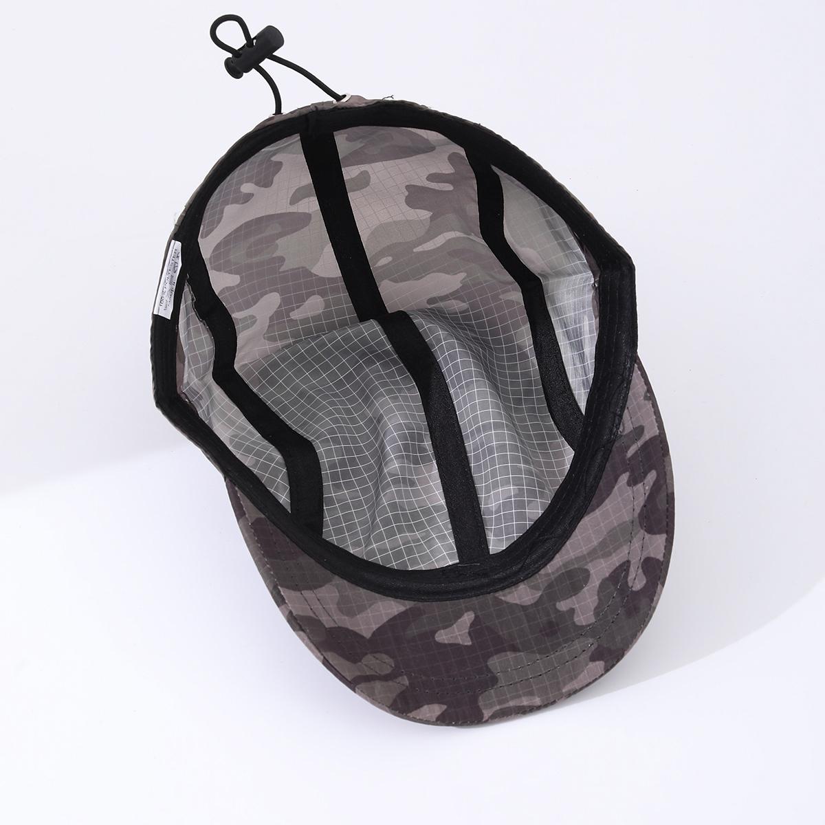 Camouflage Light Board Waterproof Side-opening Thin Model Breathable Simple And Fashionable Short-brim Baseball Cap Suitable For Going Out For Travel Or Hiking 8