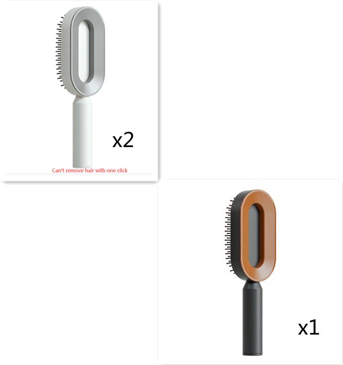 Self Cleaning Hair Brush For Women One-key Cleaning Hair Loss Airbag Massage Scalp Comb Anti-Static Hairbrush 72