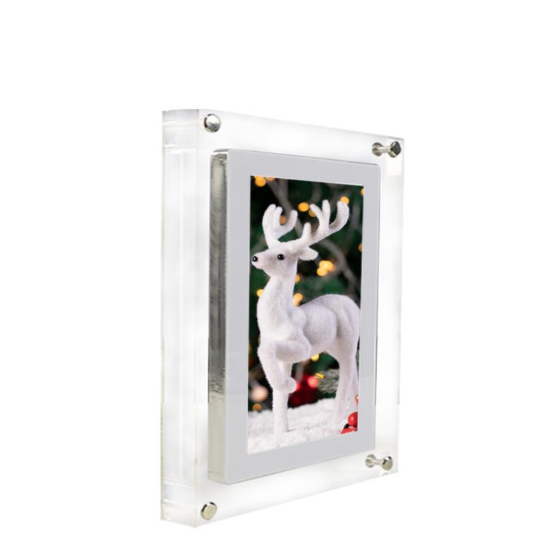 Digital Picture Frame Acrylic Video Player Digital Photo Frame Vertical Display With 1GB And Battery Type C Video Frame Gift For Loved 8