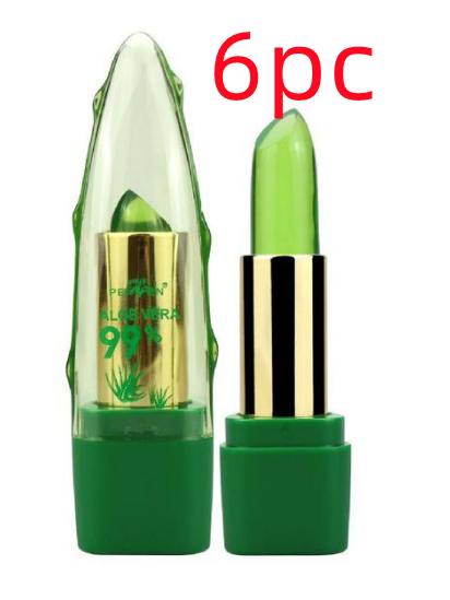 Aloe Vera Gel Color Changing Lipstick Gloss  Moisturizer Anti-drying Desalination Fine-grain Lip Blam Care 11