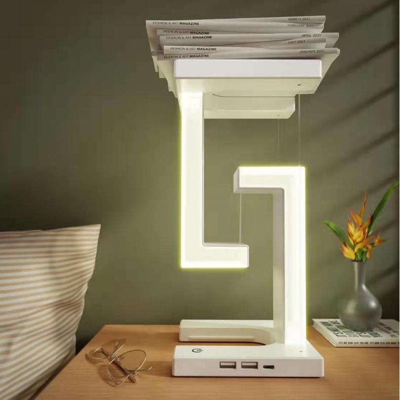 Creative Smartphone Wireless Charging Suspension Table Lamp Balance Lamp Floating For Home Bedroom 3
