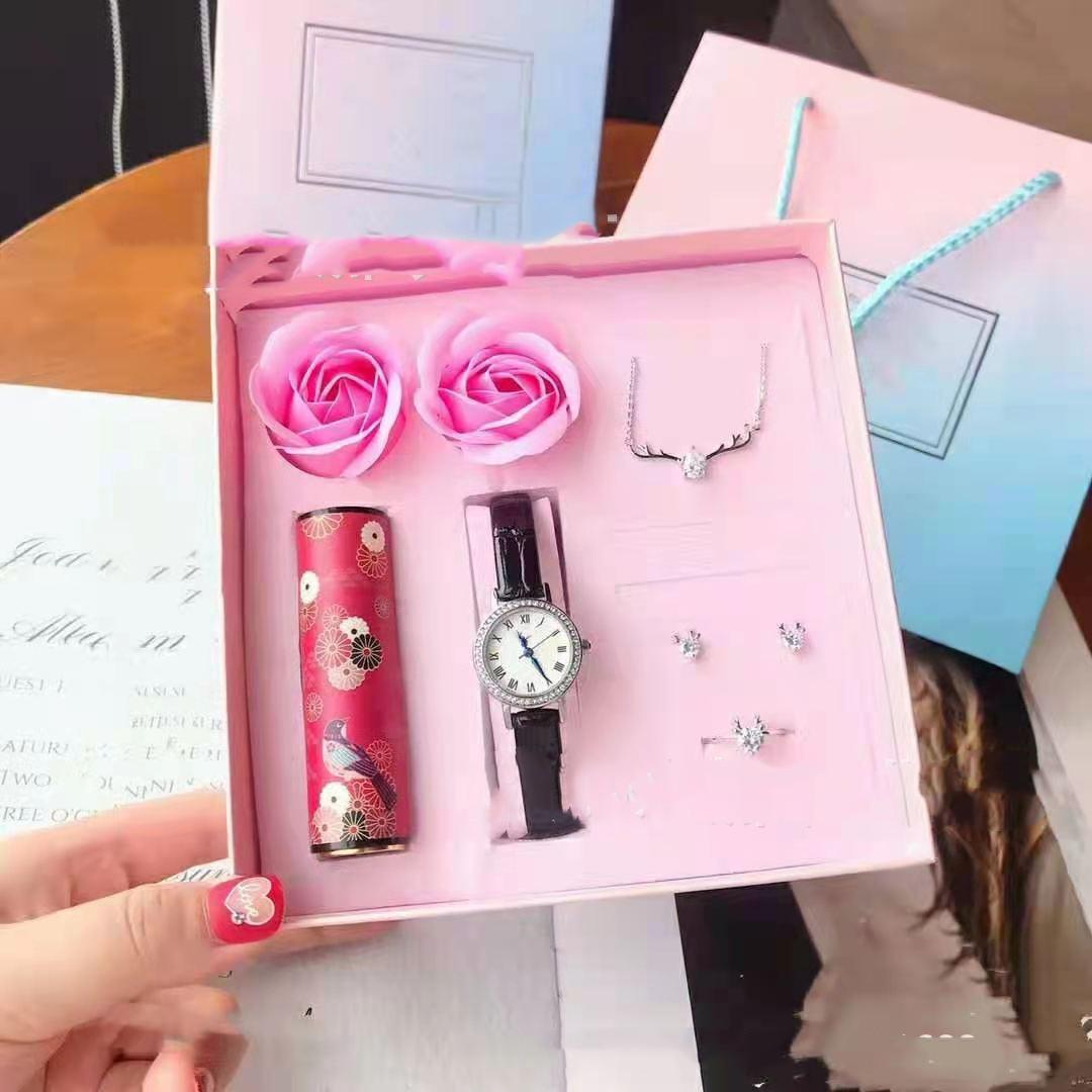 Life Has You Chinese Style Lipstick Beauty Quartz Calendar Watch 3