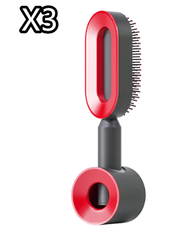 Self Cleaning Hair Brush For Women One-key Cleaning Hair Loss Airbag Massage Scalp Comb Anti-Static Hairbrush 82