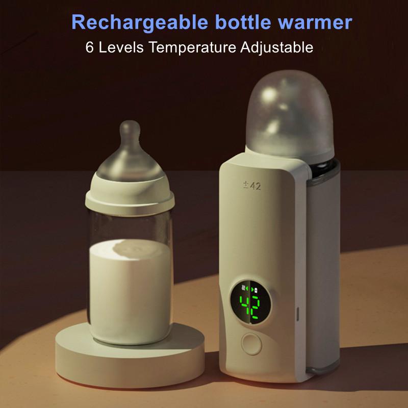 Portable Wireless Rechargeable Baby Bottle Warmer USB Charging And Heating Bag Portable Constant Temperature Milk Warmer Universal Bottle Insulation Sleeve 4