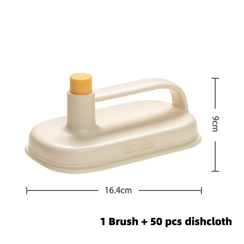 Kitchen Bathroom Toilet Cleaning Magic Brush Glass Wall Cleaning Bath Brush Handle Cleaning Rag Ceramic Window Slot Clean Brush Kitchen Gadgets 9