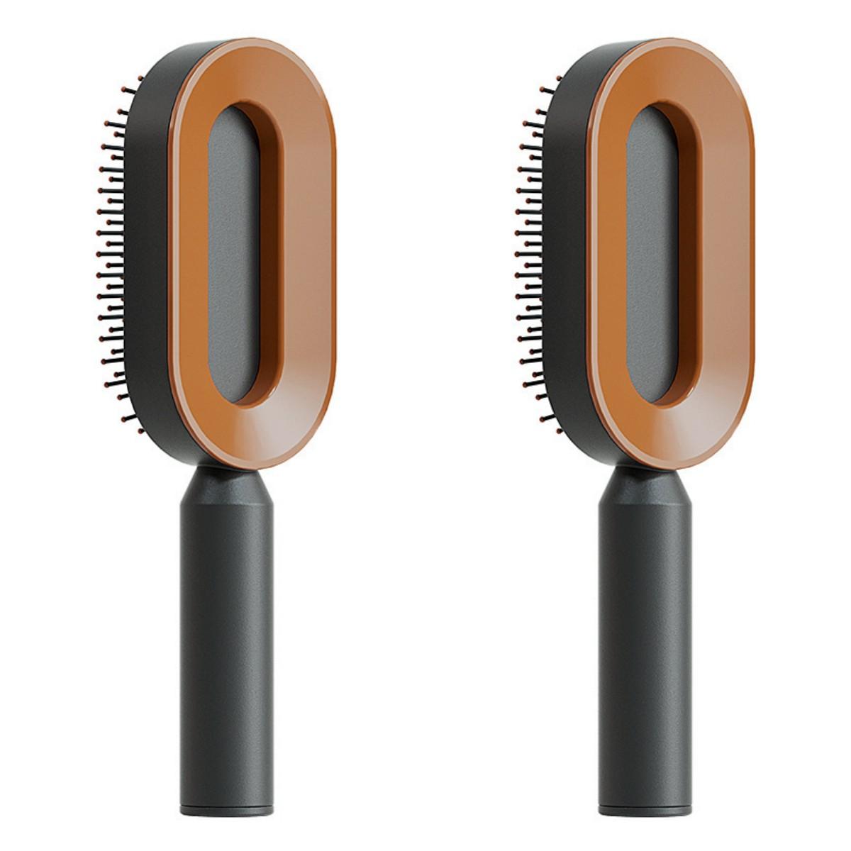 Self Cleaning Hair Brush For Women One-key Cleaning Hair Loss Airbag Massage Scalp Comb Anti-Static Hairbrush 57