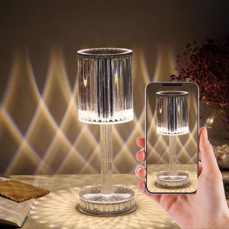 New Crystal Table Lamp Hotel Decoration Diamond Romantic Warm Led For Home Decor Romantic Gift Night Light 4