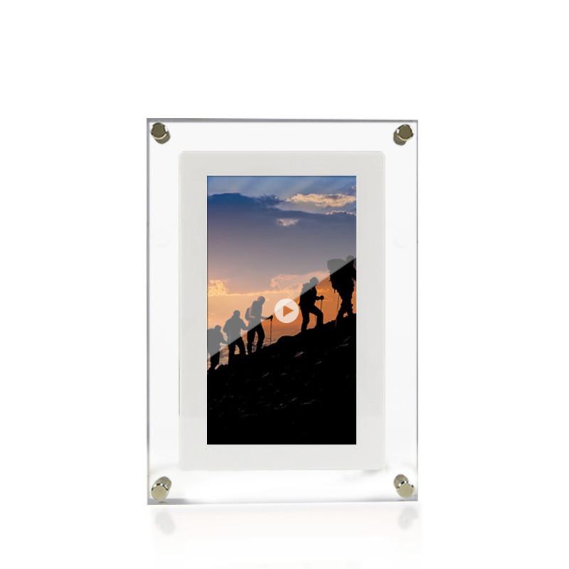 Digital Picture Frame Acrylic Video Player Digital Photo Frame Vertical Display With 1GB And Battery Type C Video Frame Gift For Loved 11