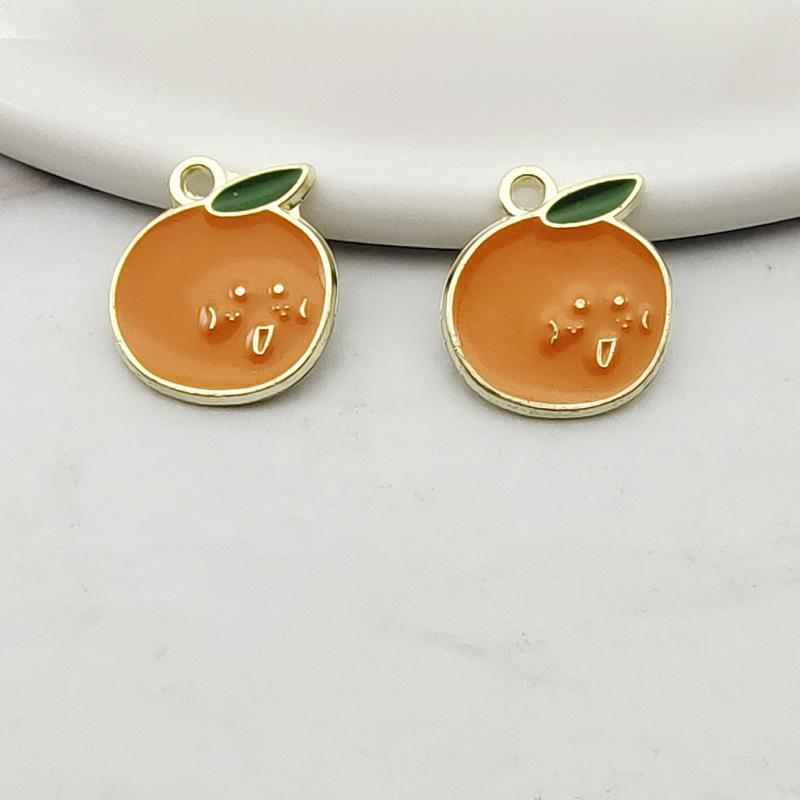 Fruit Pineapple Orange Pendant Accessories Earrings 3
