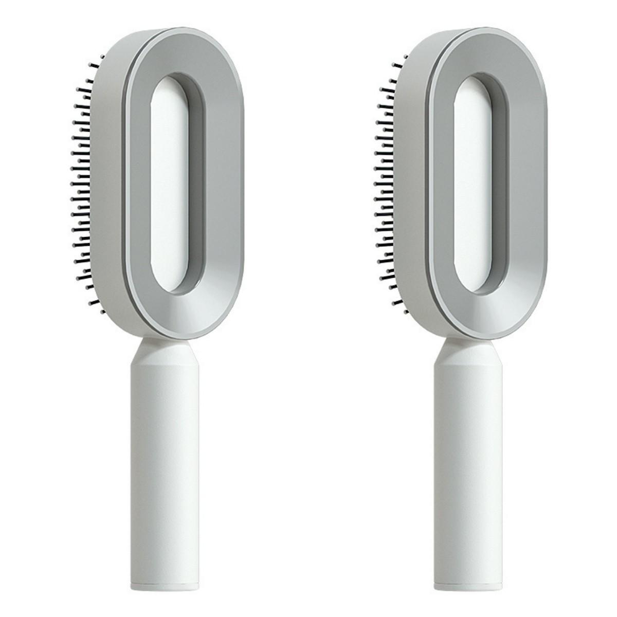 Self Cleaning Hair Brush For Women One-key Cleaning Hair Loss Airbag Massage Scalp Comb Anti-Static Hairbrush 56