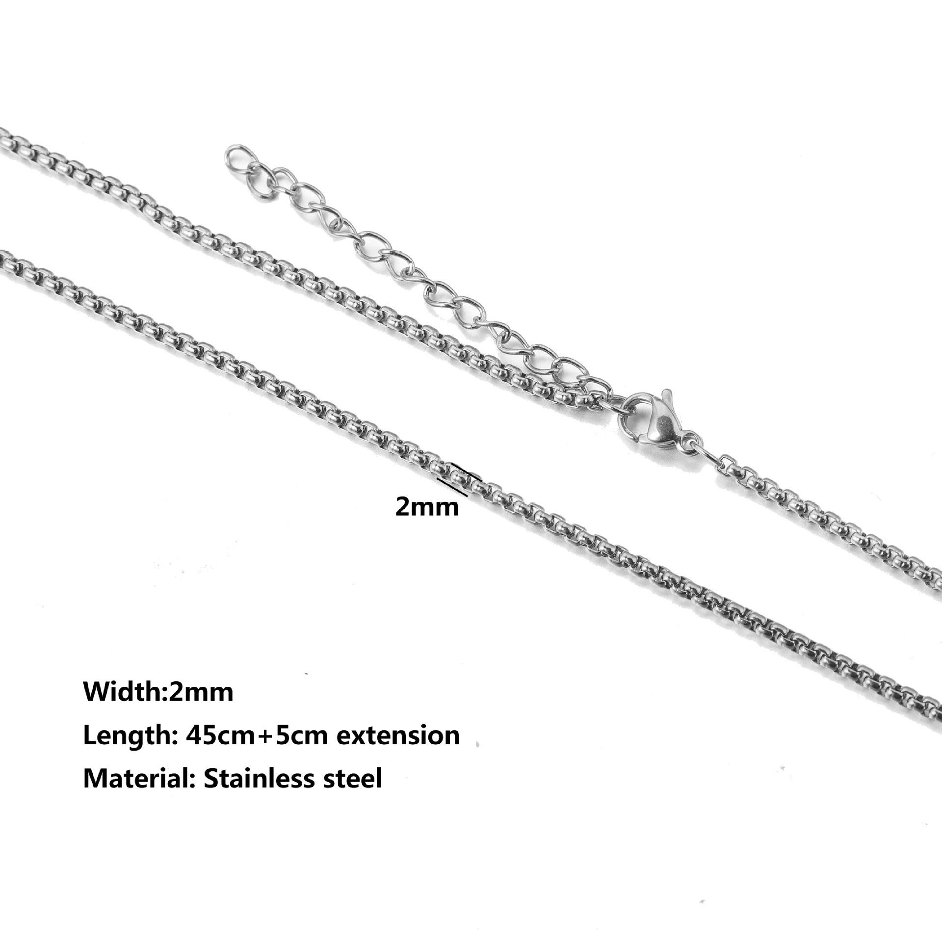 Stainless Steel Water Ripple Chain With Chain Collarbone Chain 13
