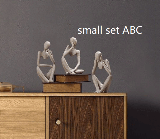 Creative Abstract Character Jane Ou Thinker Ornaments Living Room Home Accessories Wedding Gifts 14