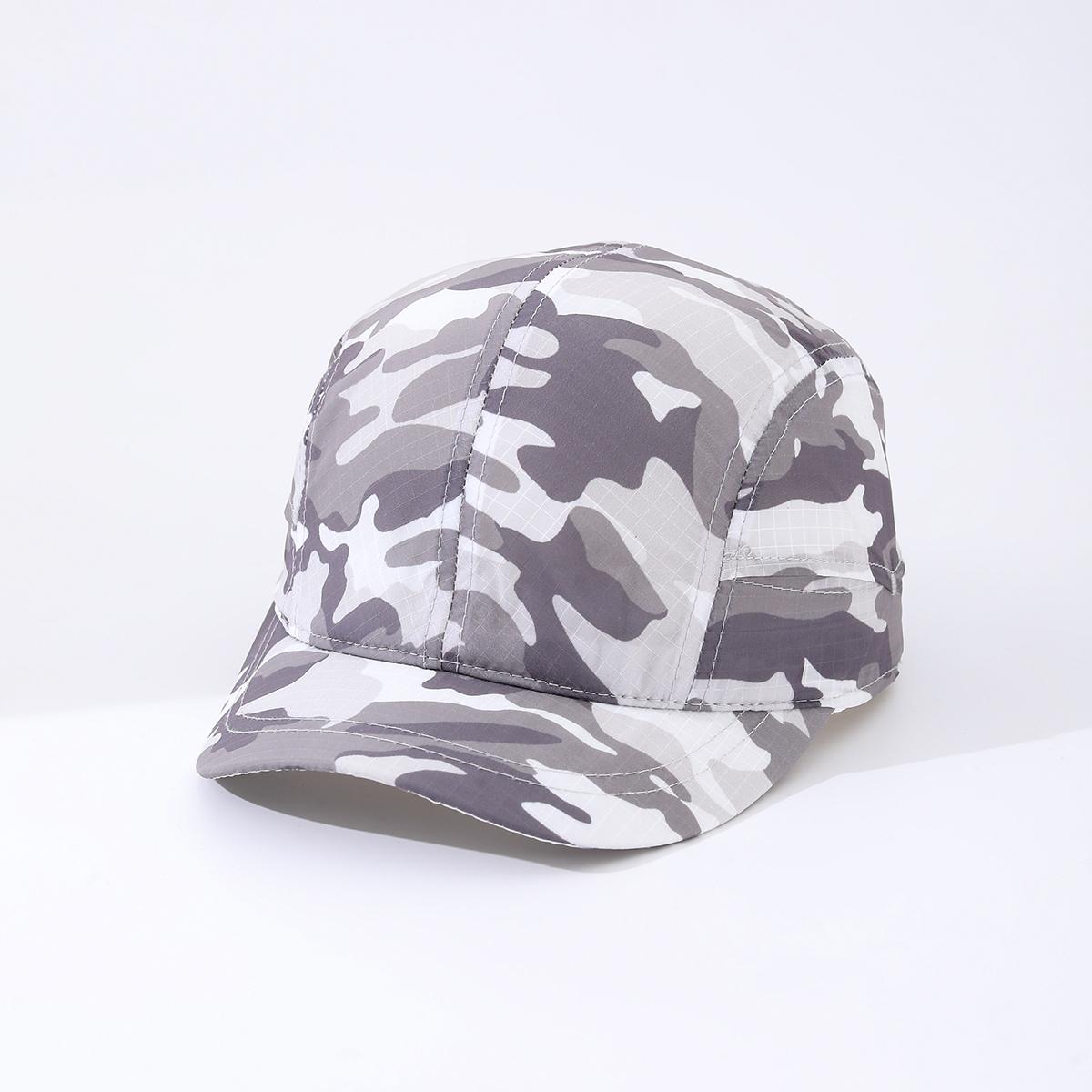 Camouflage Light Board Waterproof Side-opening Thin Model Breathable Simple And Fashionable Short-brim Baseball Cap Suitable For Going Out For Travel Or Hiking