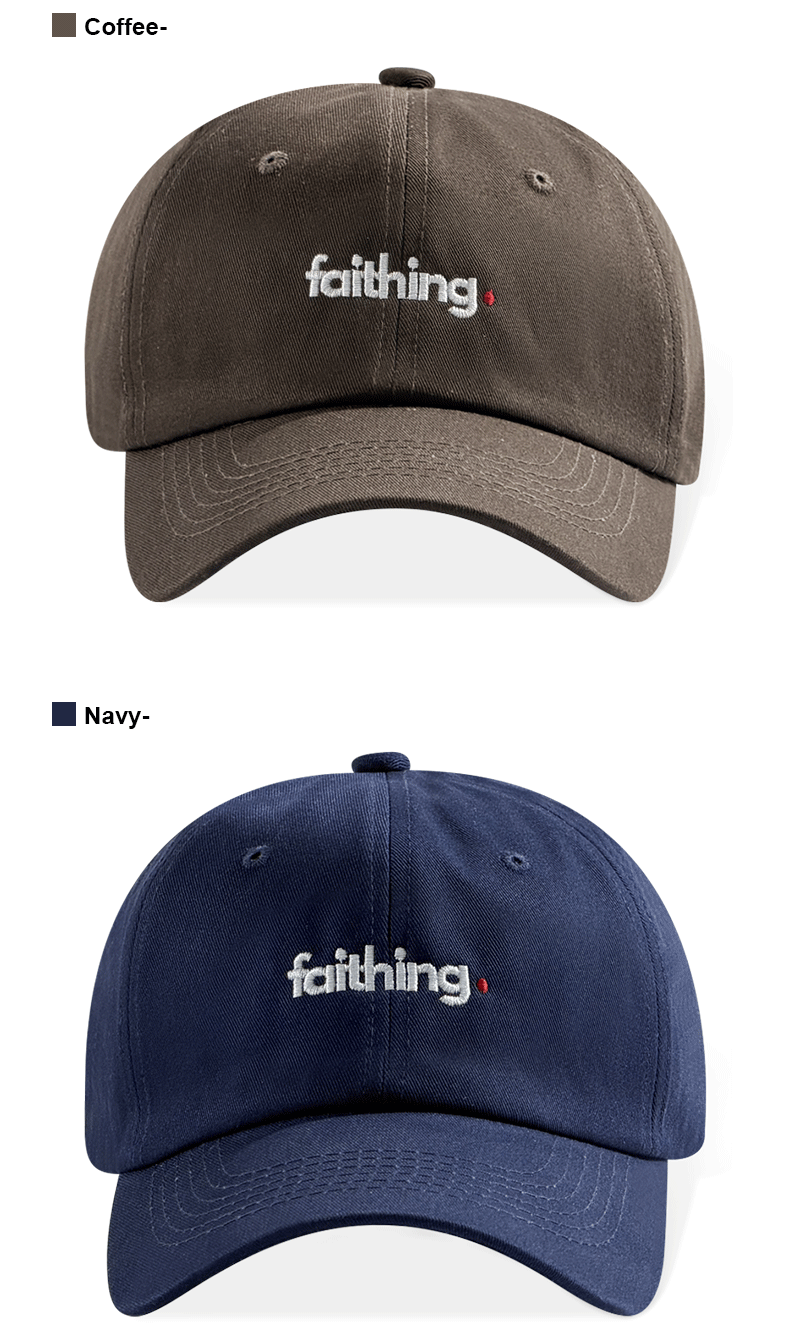 Religious Christian Faithing Letter Embroidery Black Vintage Casual Unisex Baseball Cap 20