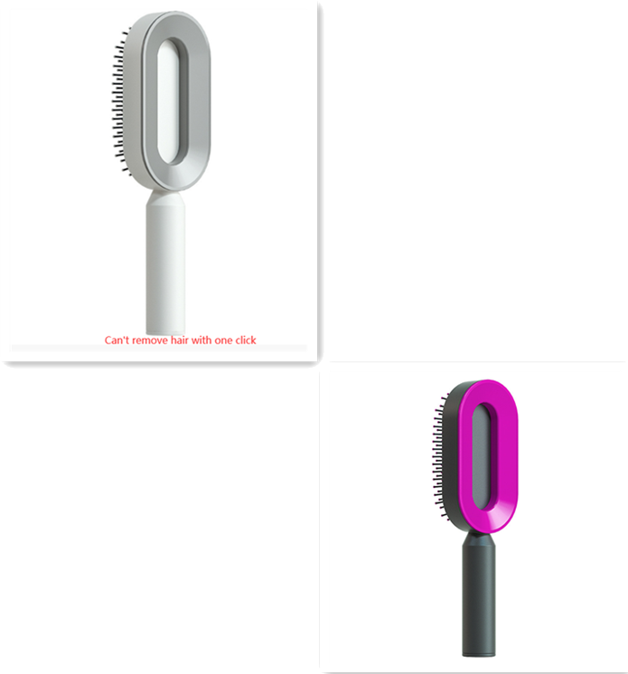 Self Cleaning Hair Brush For Women One-key Cleaning Hair Loss Airbag Massage Scalp Comb Anti-Static Hairbrush 73