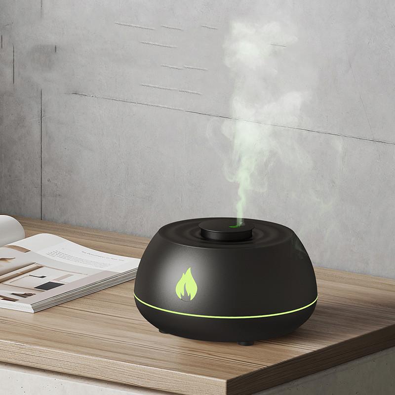 Flame Humidifier Aromatherapy Diffuser 7 Colors Light Home Air Humidifier 130ML USB Room Fragrance Essential Oil Diffuser 8