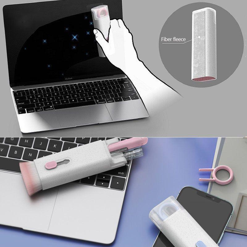 Multifunctional Bluetooth-compatible Headset Cleaning Pen Set Keyboard Cleaner Cleaning Tools Cleaner Keycap Puller Kit 8