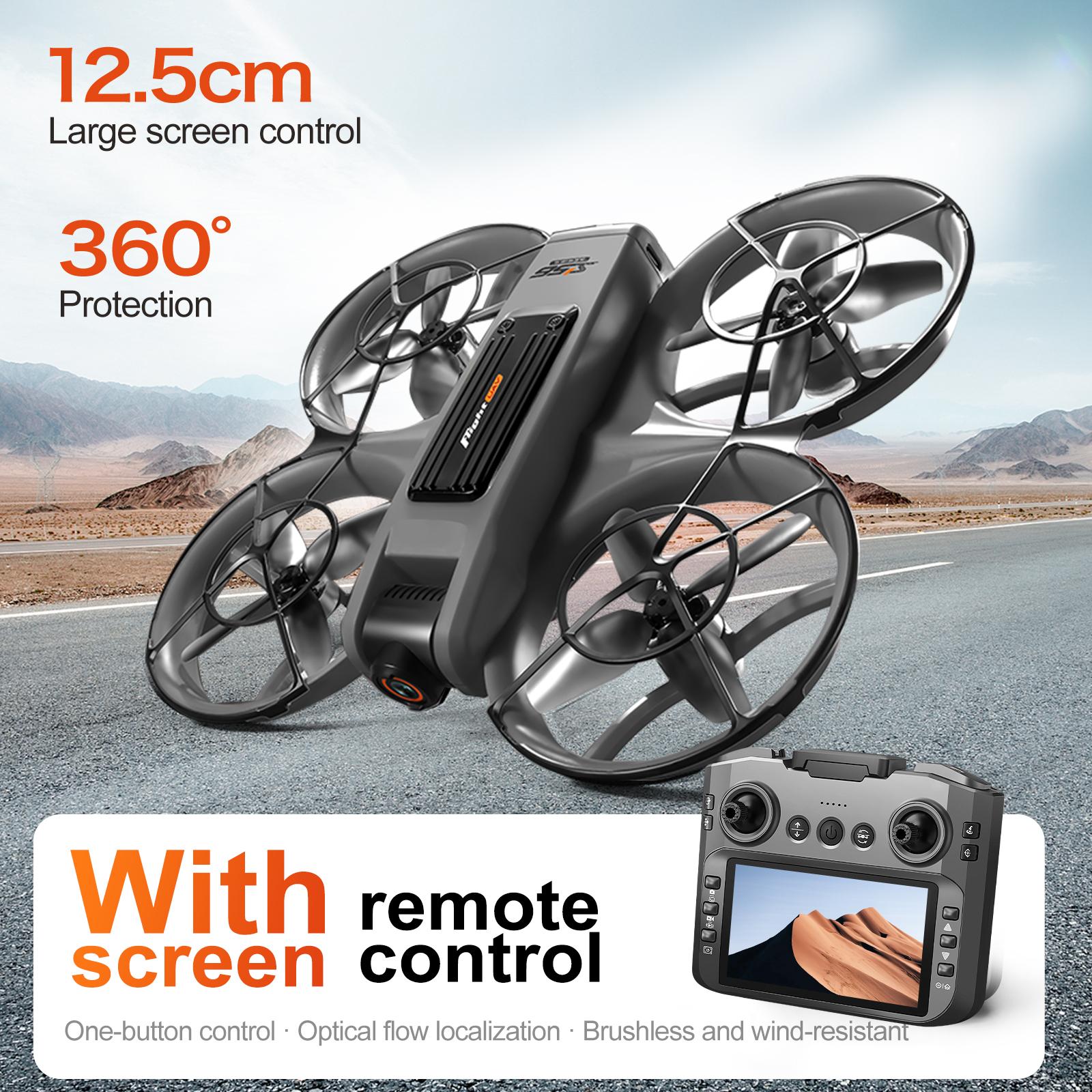 S156 8K Dual Camera Drone With 5.9 Inch HD Screen Remote Controller Brushless Motor Long Battery Life Foldable FPV Quadcopter For Aerial Photography Beginners 7