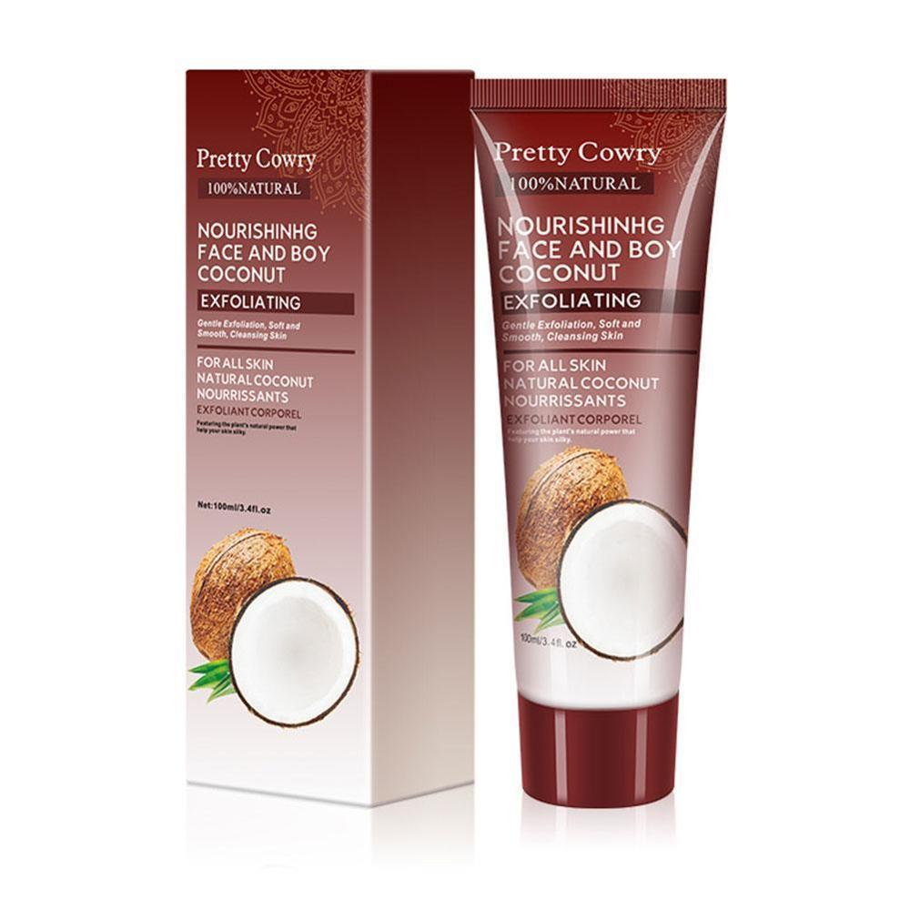 Cucumber Coconut Papaya Facial Exfoliating Gel Cream Body Cleansing 7