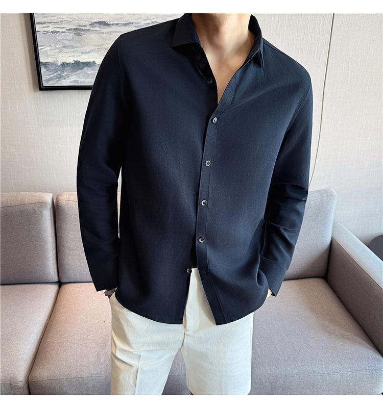 Lyocell-linen-cotton Blend Summer Square-neck Shirt 7