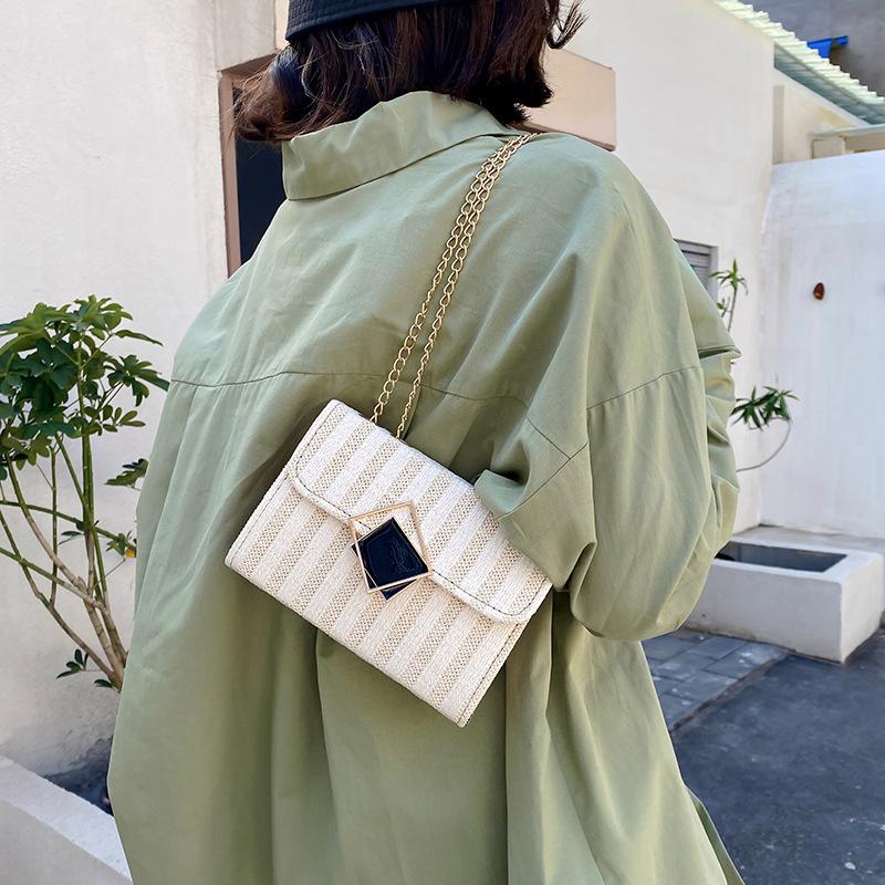Fashionable ShoulderCrossbody Bag For Women, Korean-Style Small Square Bag With Chain 4