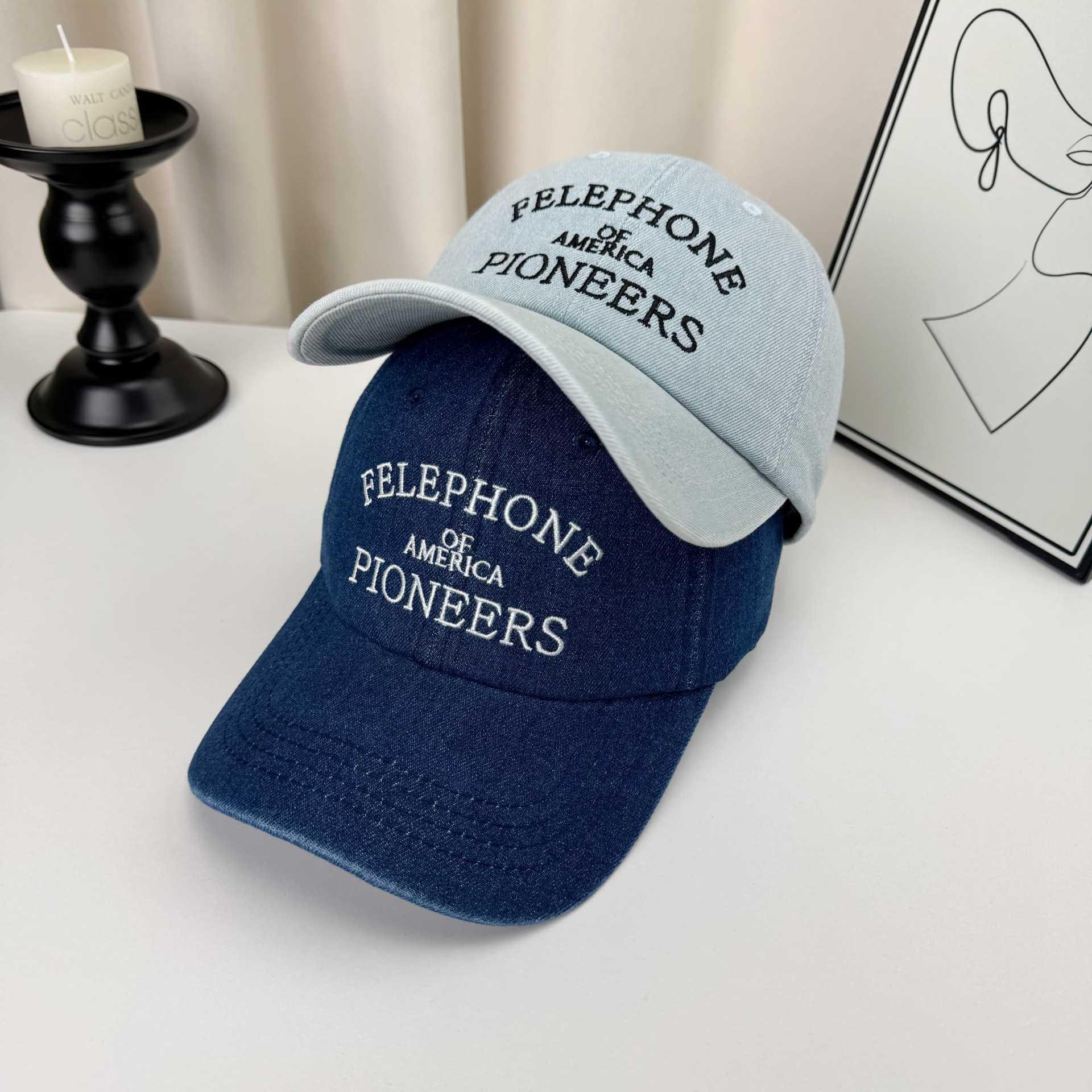 Mens Versatile Denim Baseball Cap Sunshade Hat 3