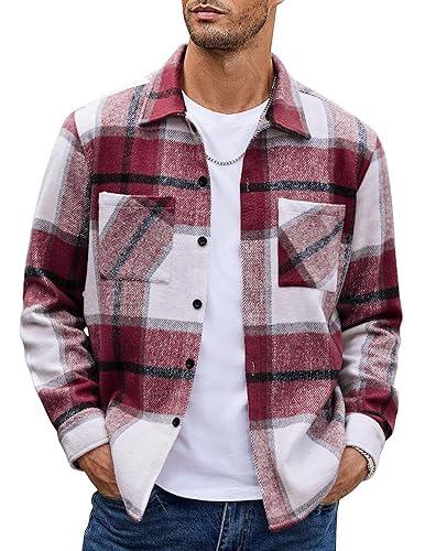 Button Up Casual Retro AutumnWinter Mens Shirt 10