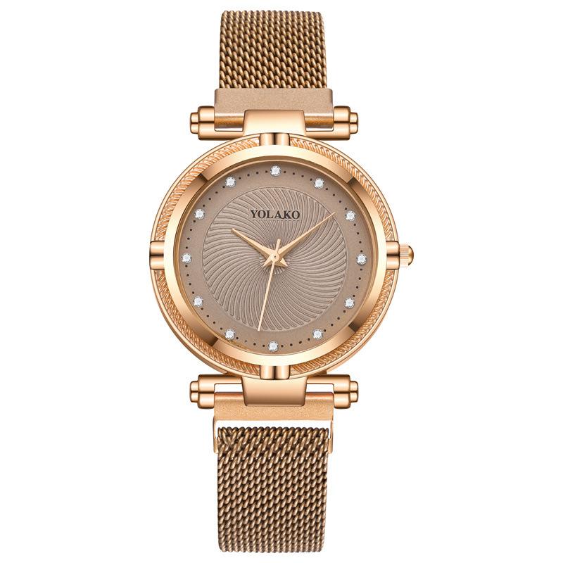 Fashion Diamond Women's Lazy Magnet Wrist Watch 5