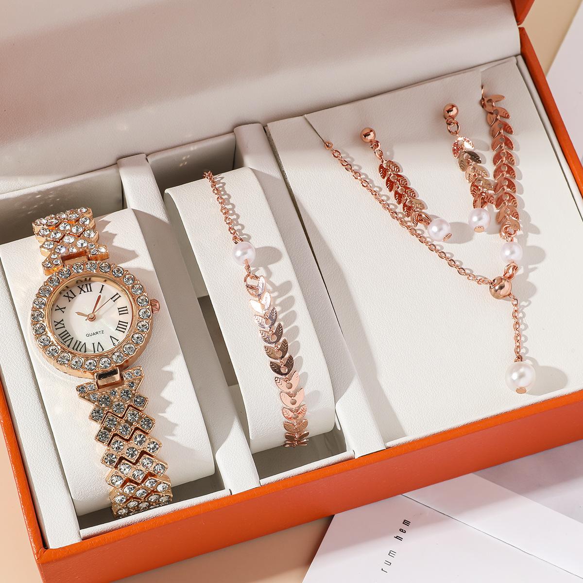 Diamond Women Watches Luxury Fashion Rhinestone Quartz Bracelet Wrist Watch For Women 6