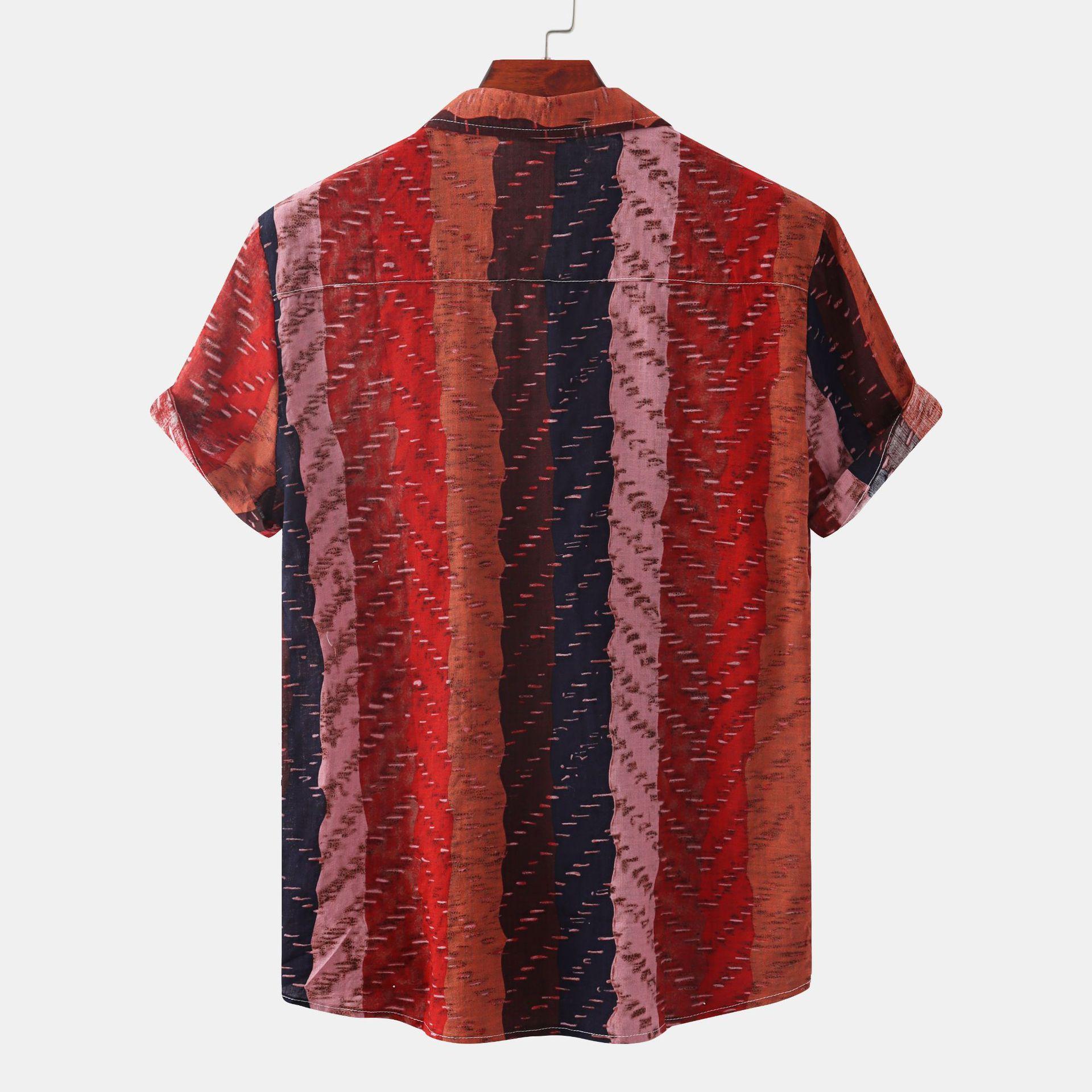 African Ethnic-Style Casual Short-Sleeve Printed Shirt 5