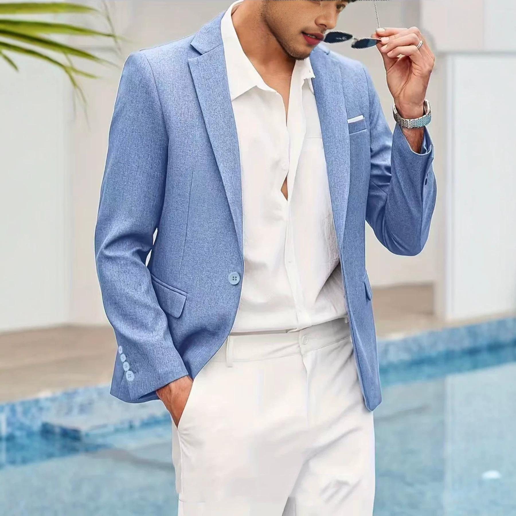 Italian-style Summer Mens Lightweight Casual Jacket 4
