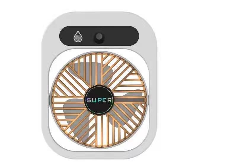 Air Conditioning Fan Desk Misting Fan Air Cooler Cooling USB Rechargeable Humidifier Portable Spray Fan With 3 Wind Speeds Mist Fan For Home 24