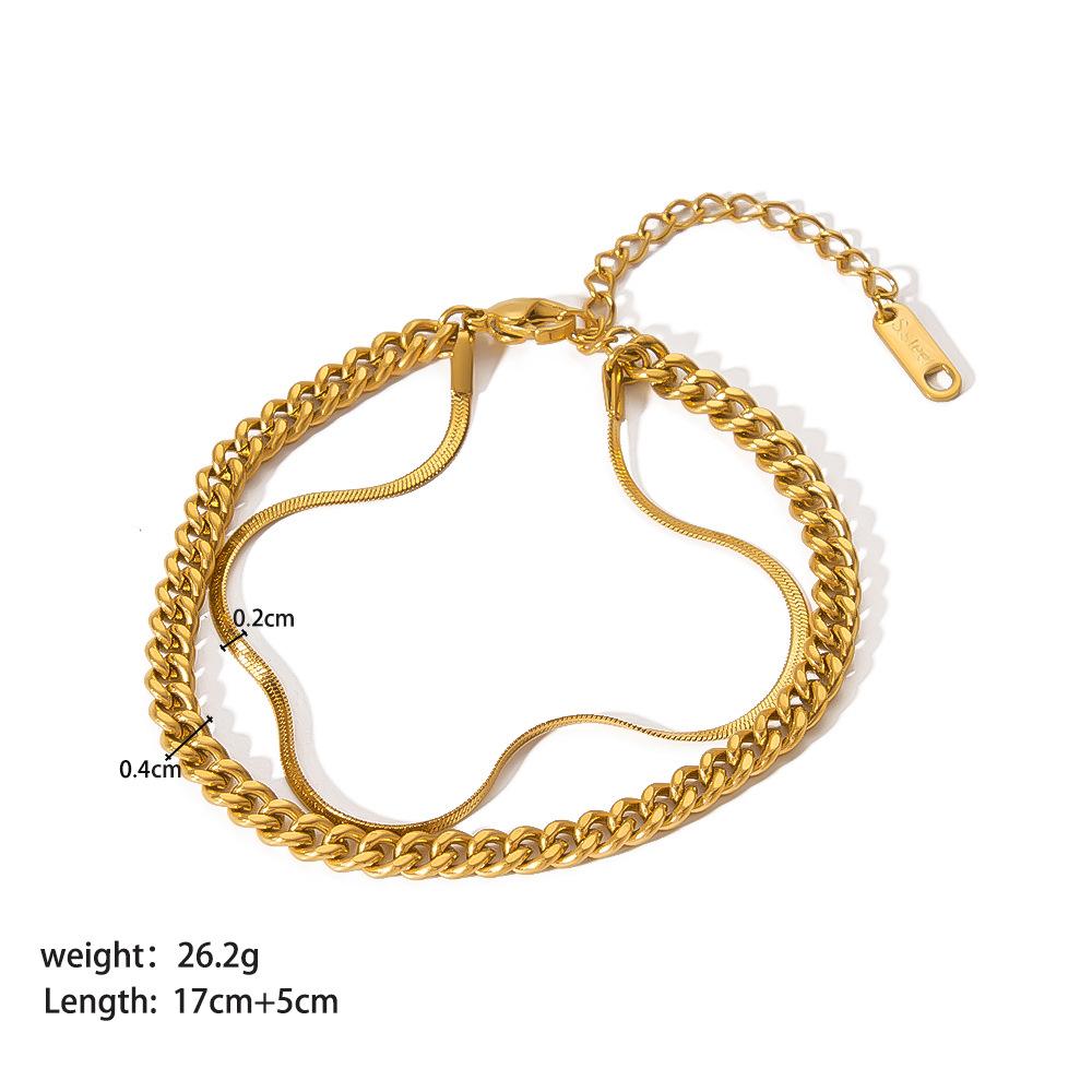 Stainless Steel Ornament Bracelet Female 12