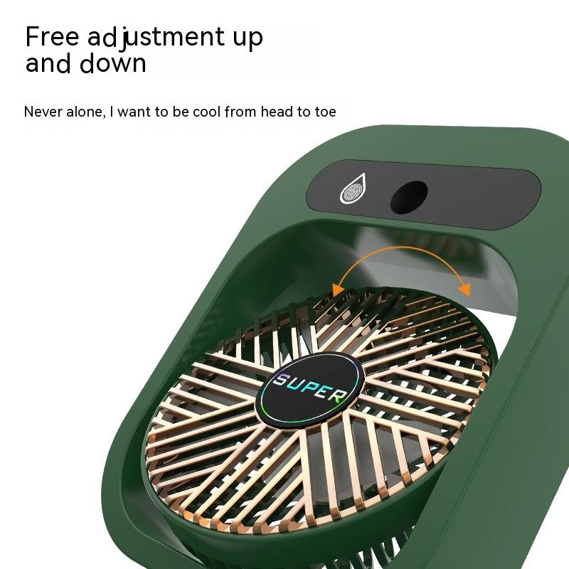 Air Conditioning Fan Desk Misting Fan Air Cooler Cooling USB Rechargeable Humidifier Portable Spray Fan With 3 Wind Speeds Mist Fan For Home 9