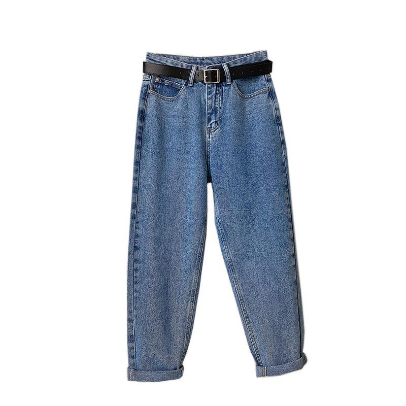 Straight-leg Cropped Slimming Carrot-shaped Dad Jeans For Petite Frames 5