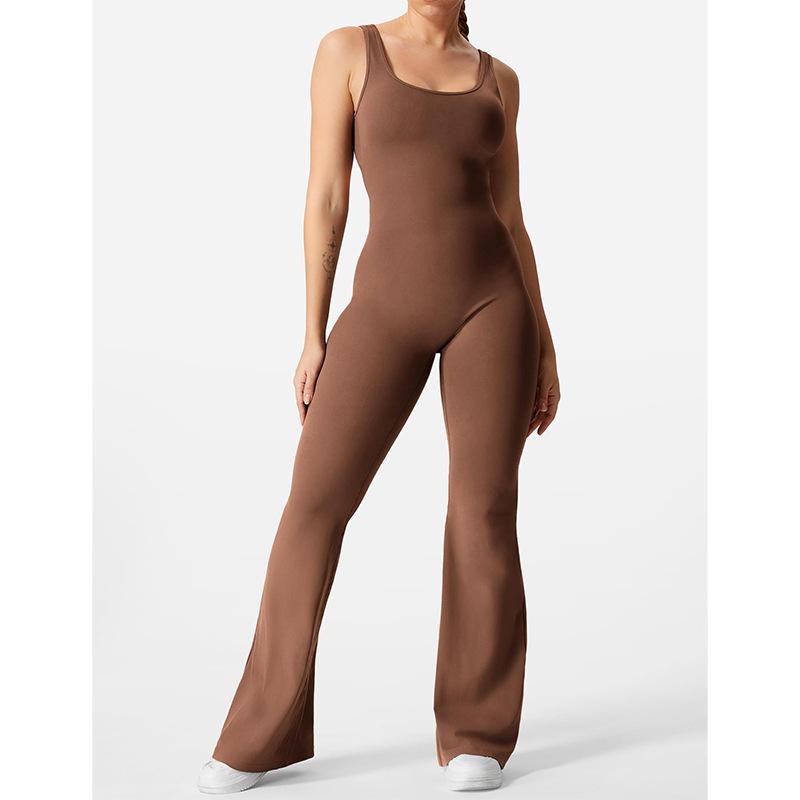 Slim Fit Hip Raise Jumpsuit Sexy Backless Exercise Yoga Clothes 5