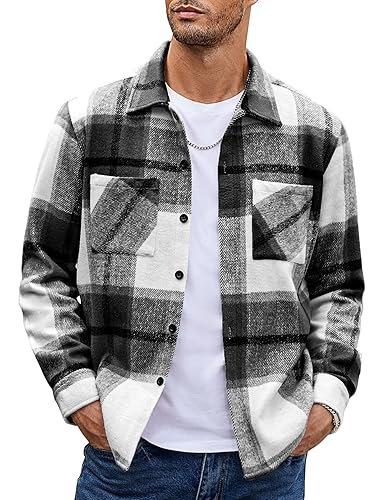 Button Up Casual Retro AutumnWinter Mens Shirt