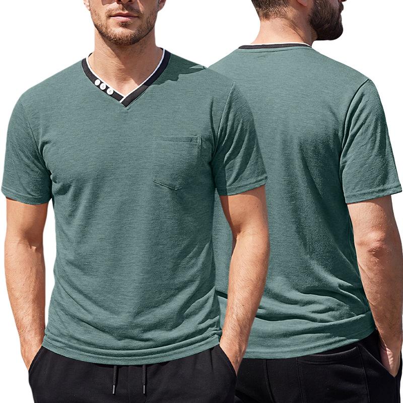 Henry V-neck Mens Short-sleeve T-shirt 7
