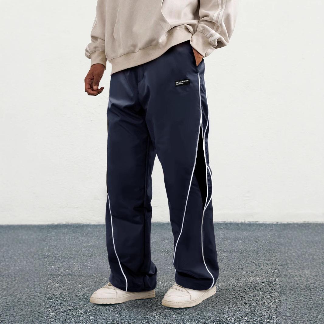 Mens Relaxed-fit Straight-leg Athletic Pants 3