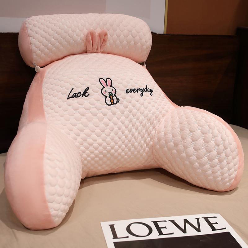 Sofa Fluffy Cushion Luncheon Pillow Triangle Reading Cushion Bedside Soft Large Backrest Lumbar Cushion Office Chair Cushion 6