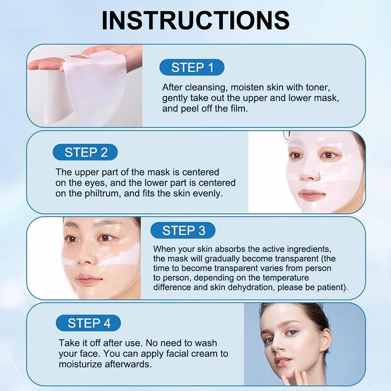 Face Mask Shrink Pore Moisturizing Refreshing Brightening Firming Lift Nourish Skin Care Deep Hydration Moisturizer 5
