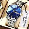 Blue Face Silver Bezel
